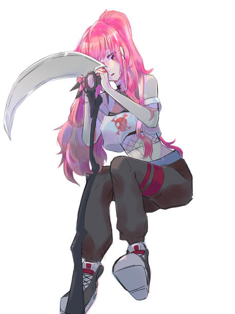 Fanart featuring Hololive English ( aka "Holomyth") vtuber Calliope Mori. Made in 2022 using Clip Studio Paint
